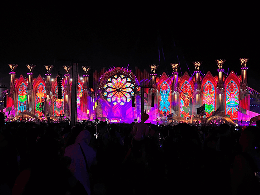 EDC LV Kinetic Stage 2024 - EDC Las Vegas Main Stage Design Cathedral