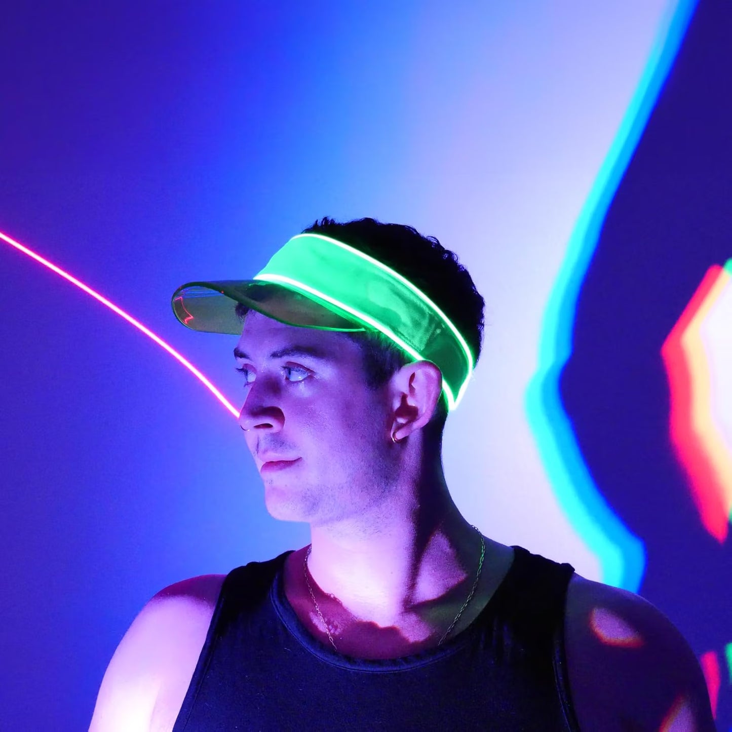 LED Multicolor Neon Visor