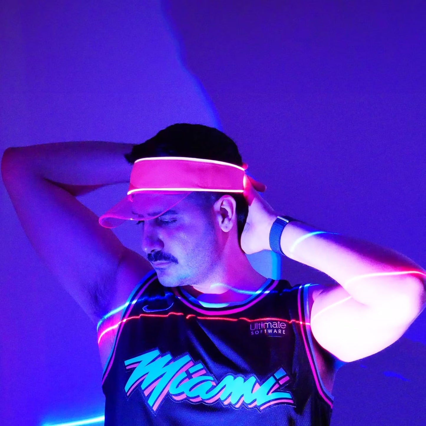 LED Multicolor Neon Visor
