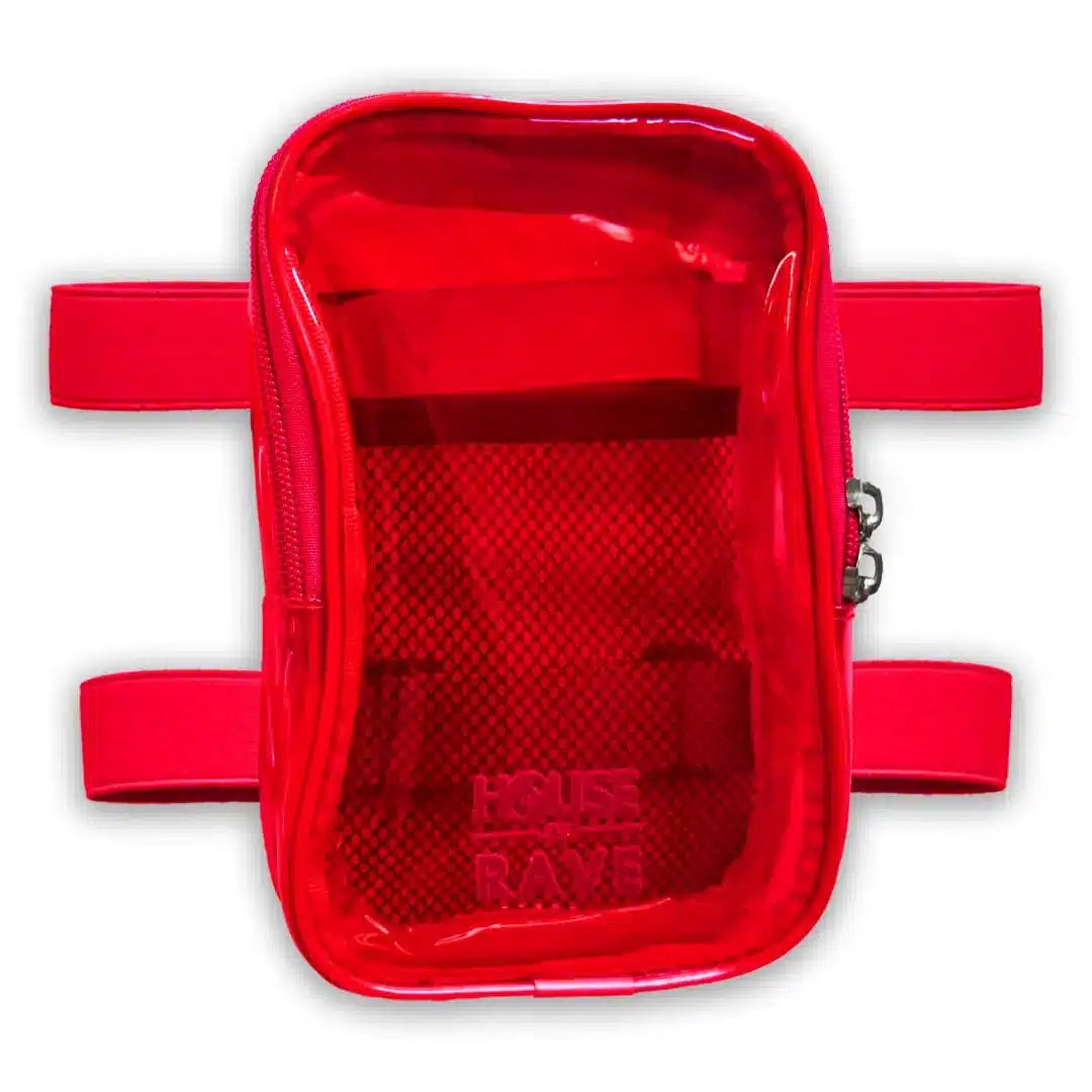 Clear Festival Thigh Bag - Red image
