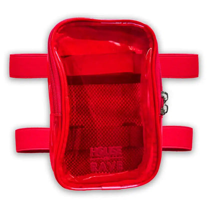 Clear Festival Thigh Bag - Red image