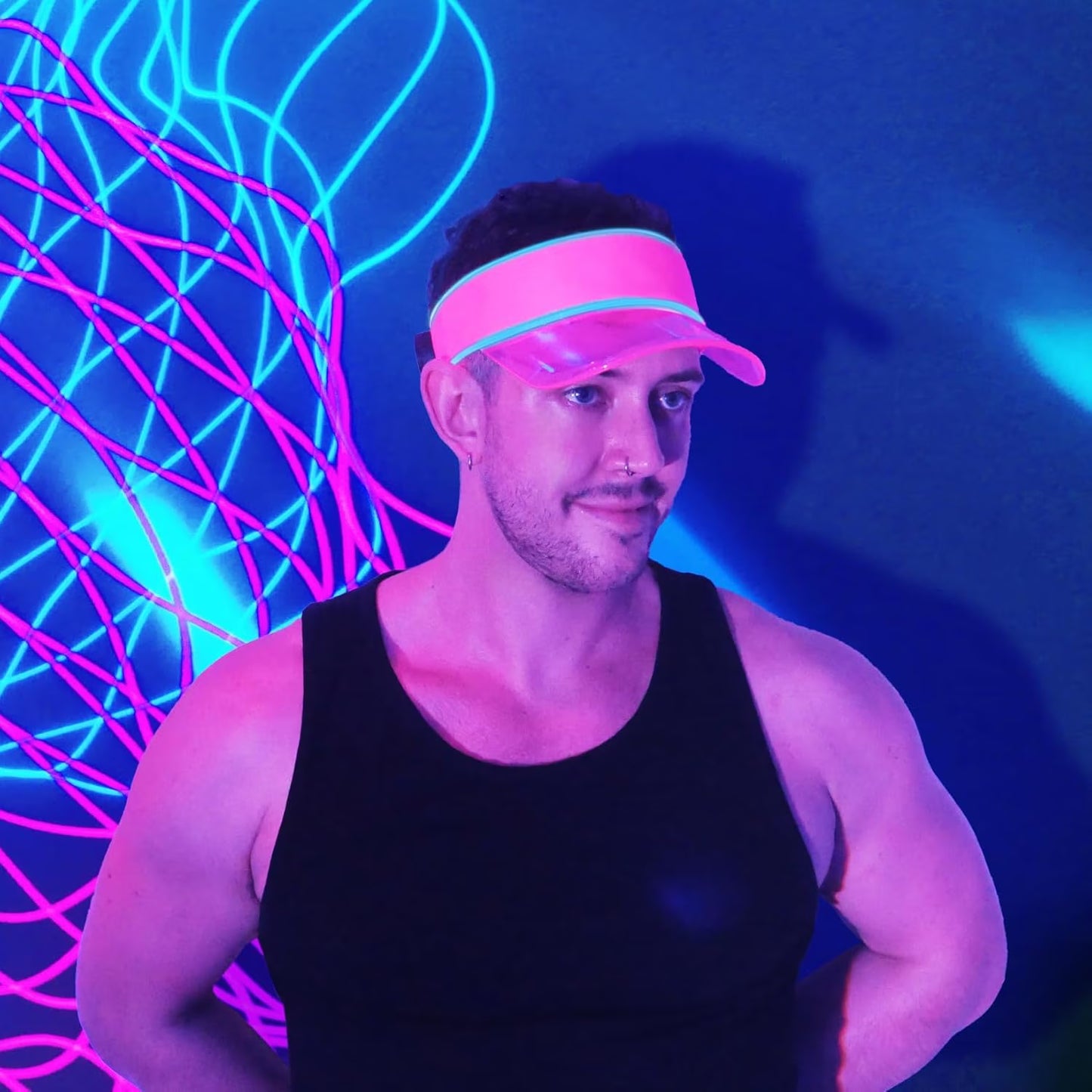 LED Multicolor Neon Visor