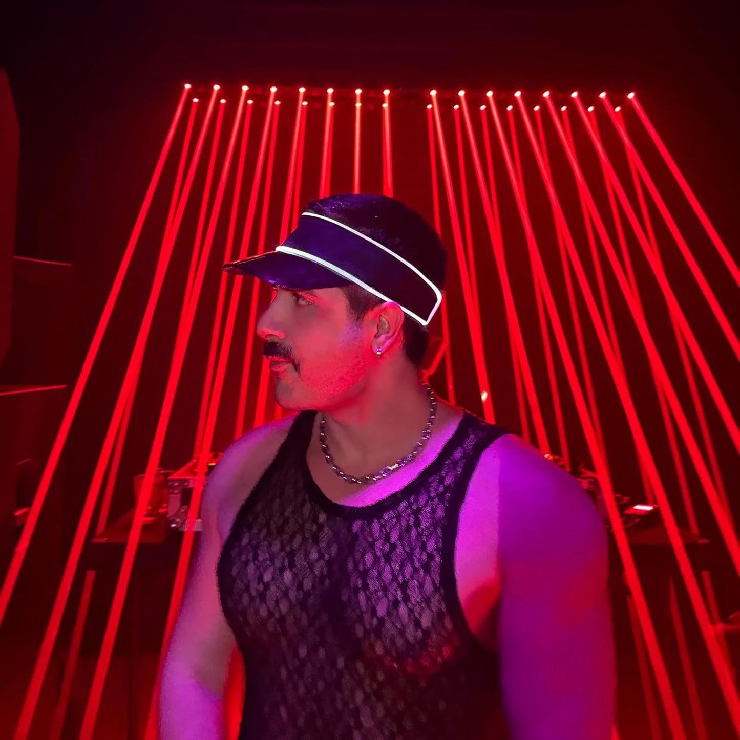 LED Multicolor Neon Visor