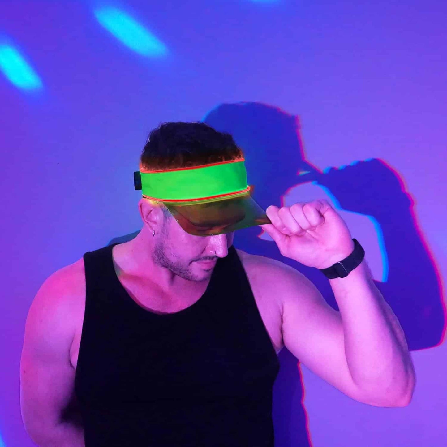 LED Multicolor Neon Visor