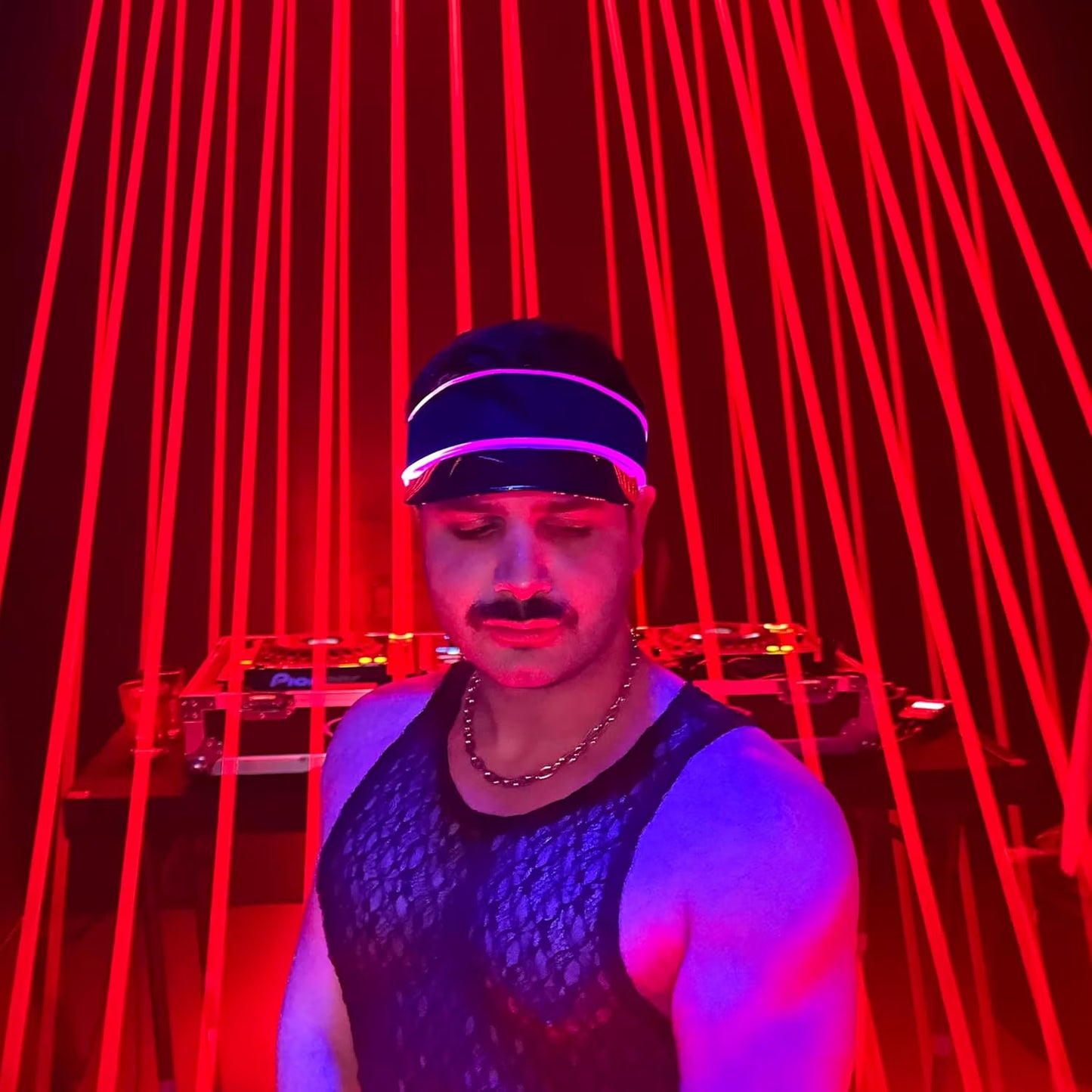 LED Multicolor Neon Visor