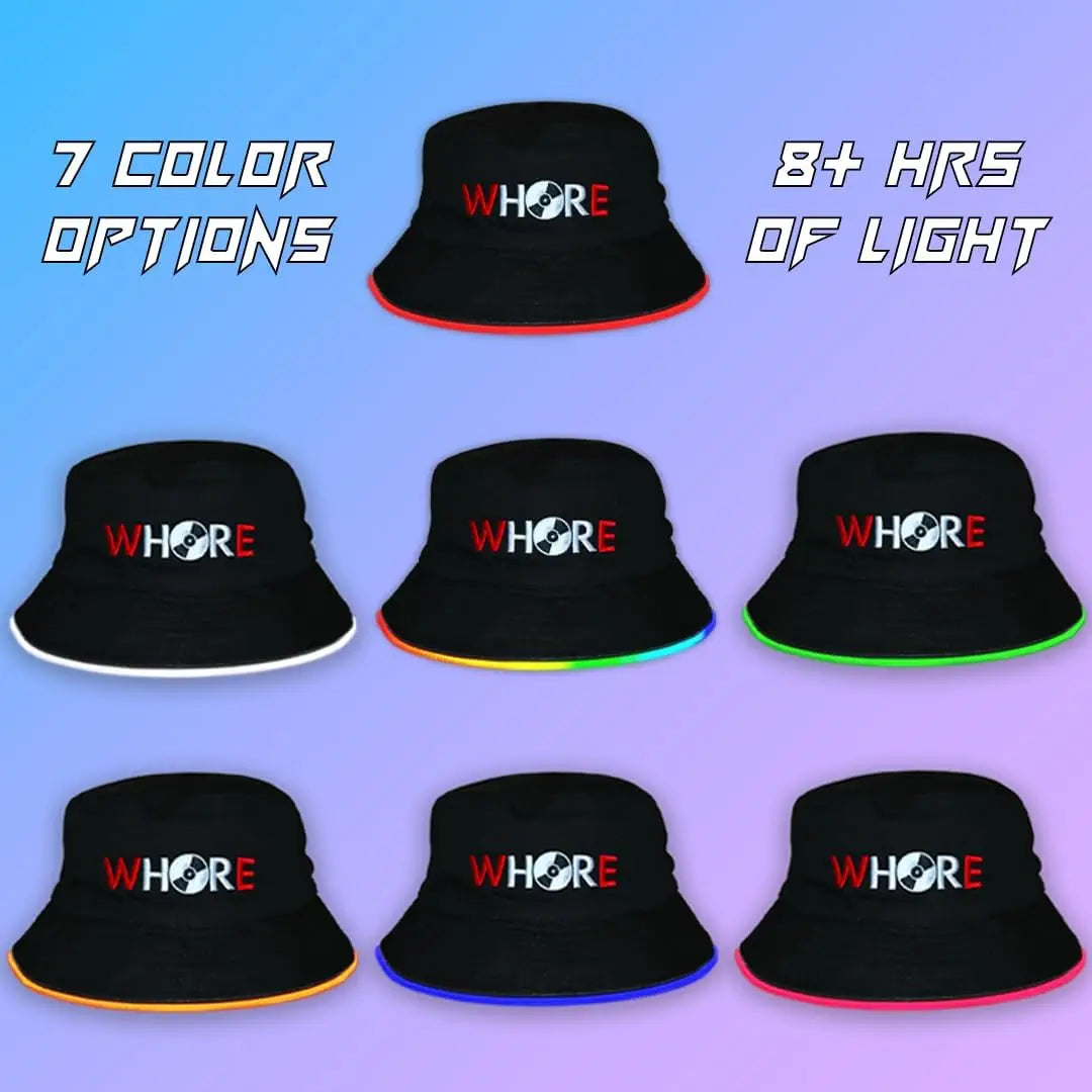 Whore Reversible LED Bucket Hat