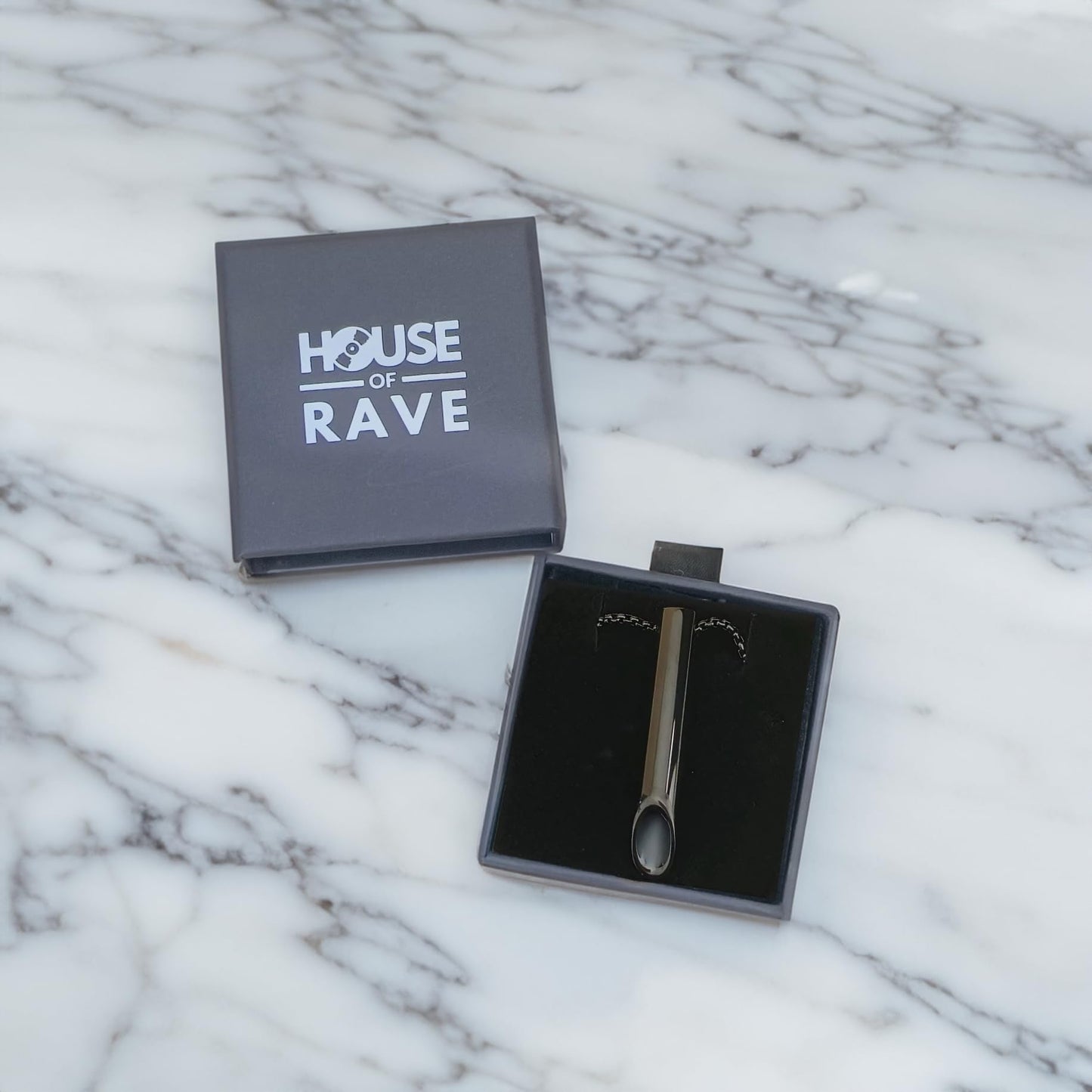 House Of Rave Meditation Whistle Bullet Scoop Necklace - Image 2