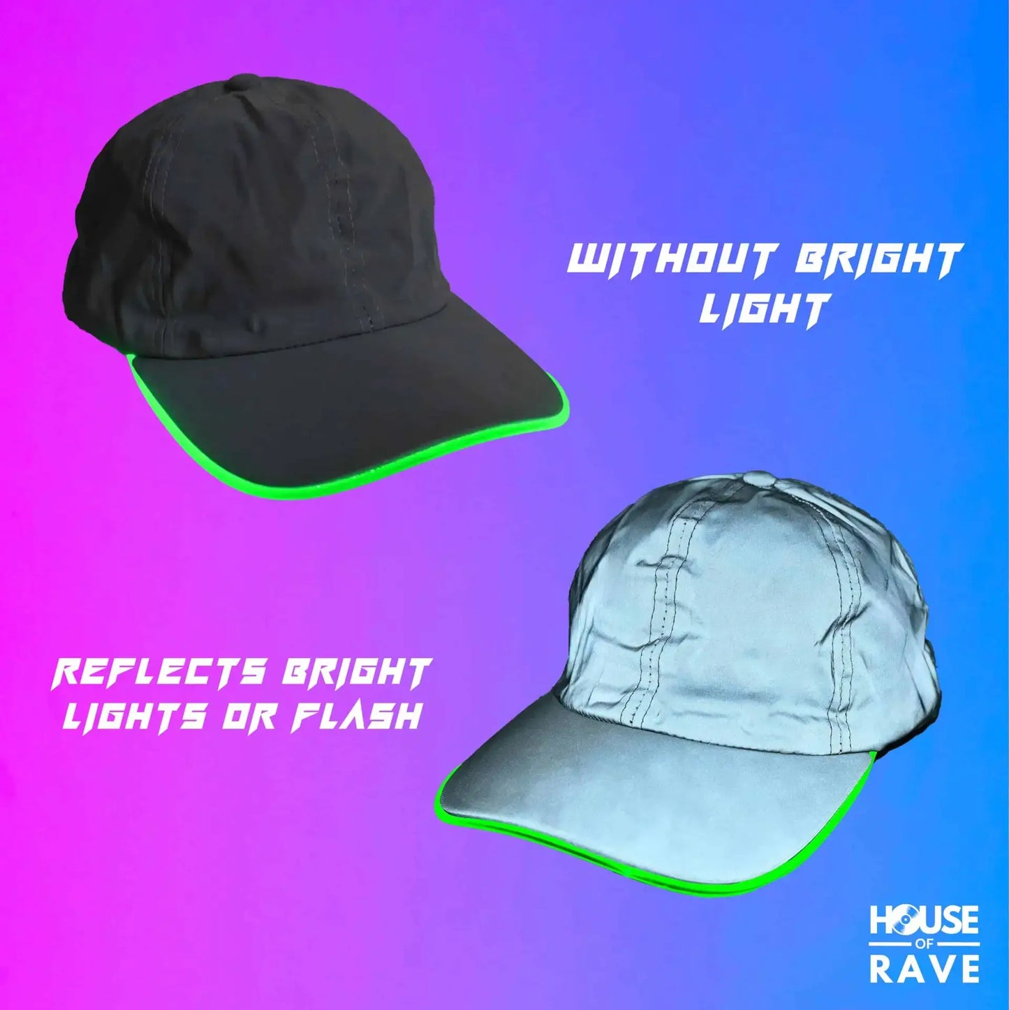 Reflective LED Baseball Cap - 7 Colors image 2
