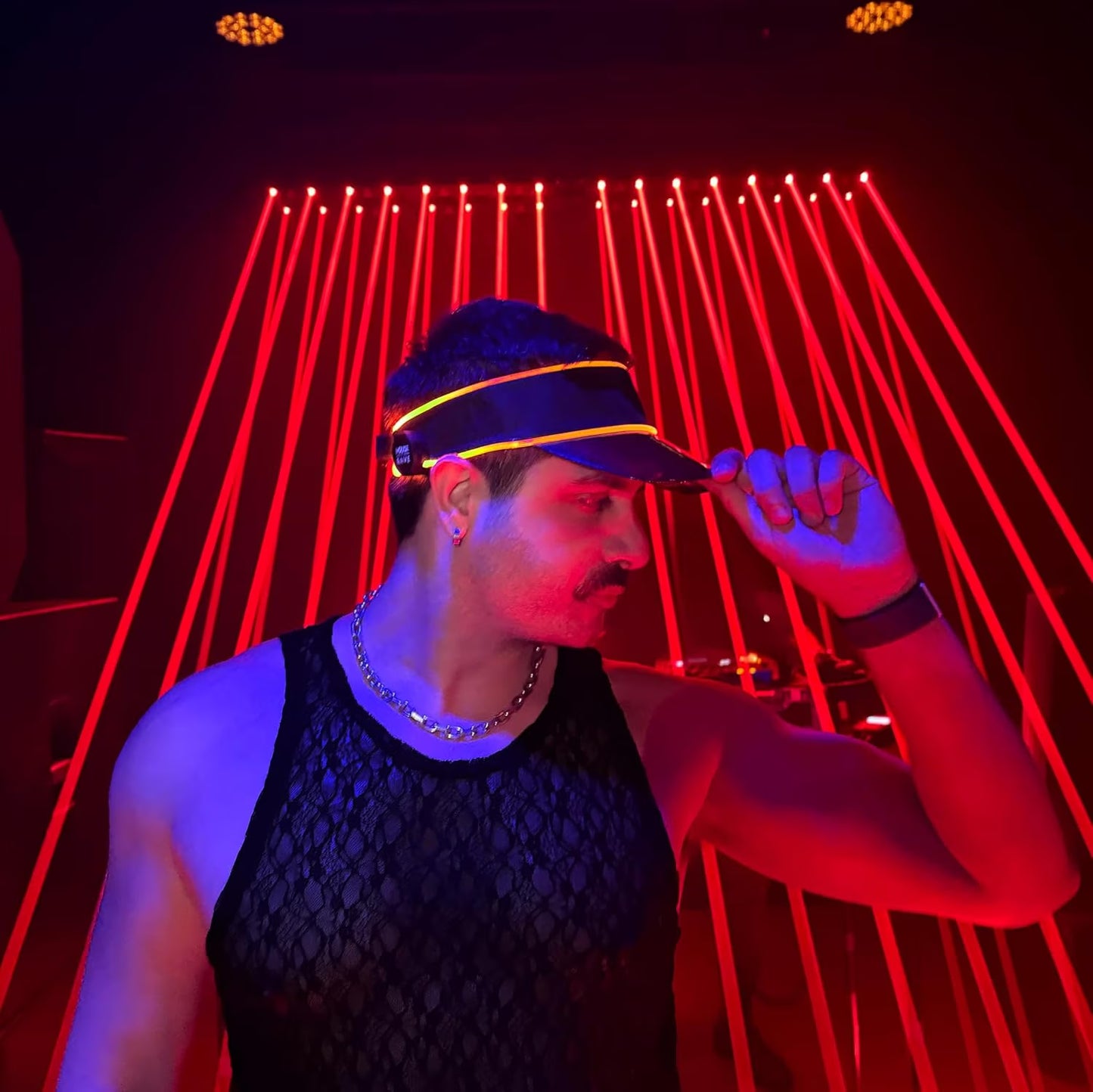 LED Multicolor Neon Visor