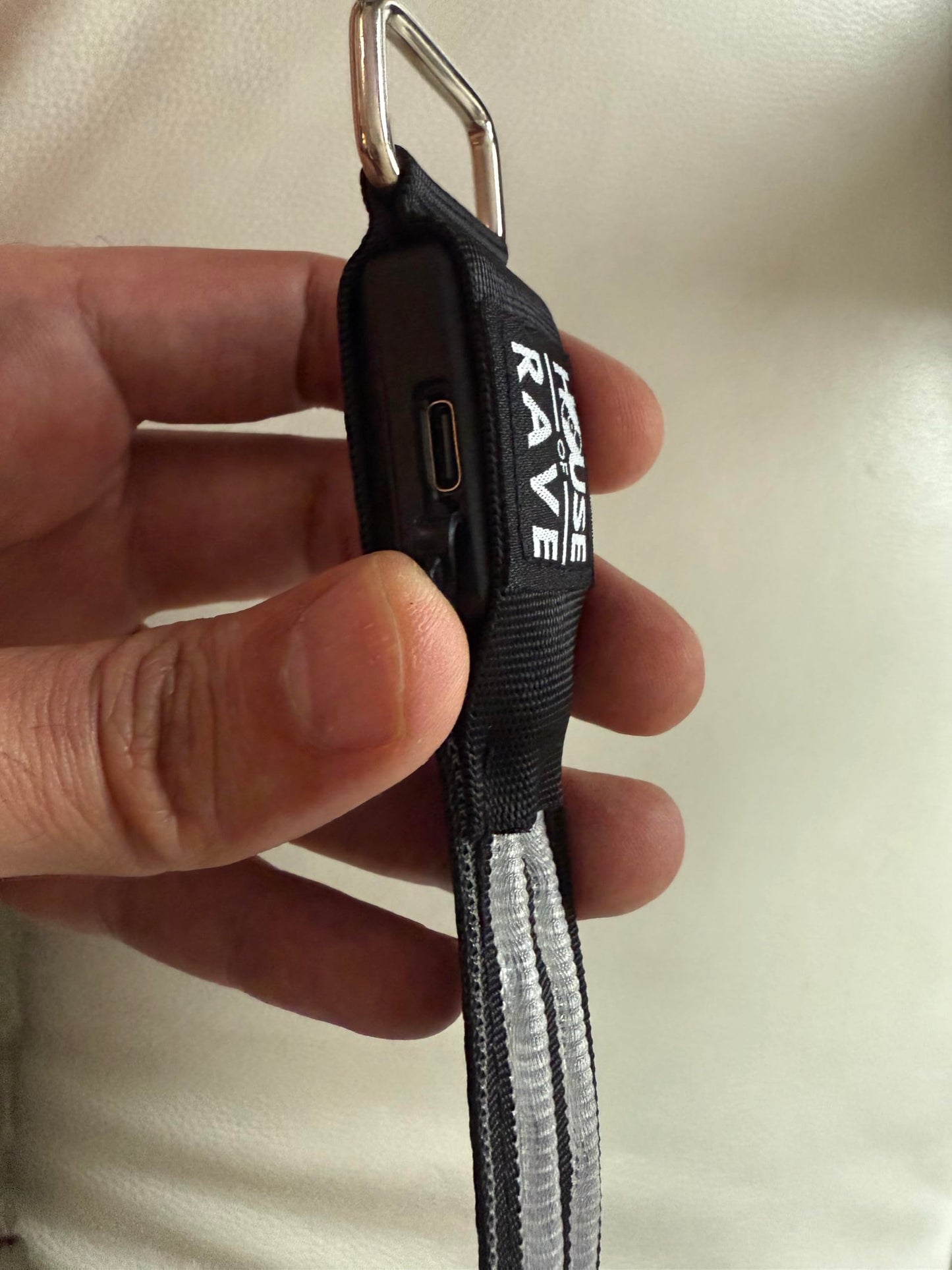 Rechargeable Stripe LED Armband for Festival Outfit - Futuristic Cyberpunk Light Up Rave Accessory for Men, Women - Glow Arm band - Image 1