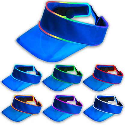 LED Multicolor Neon Visor - Blue image