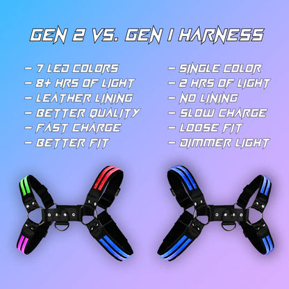 Multi-Color LED Chest Harness image 5