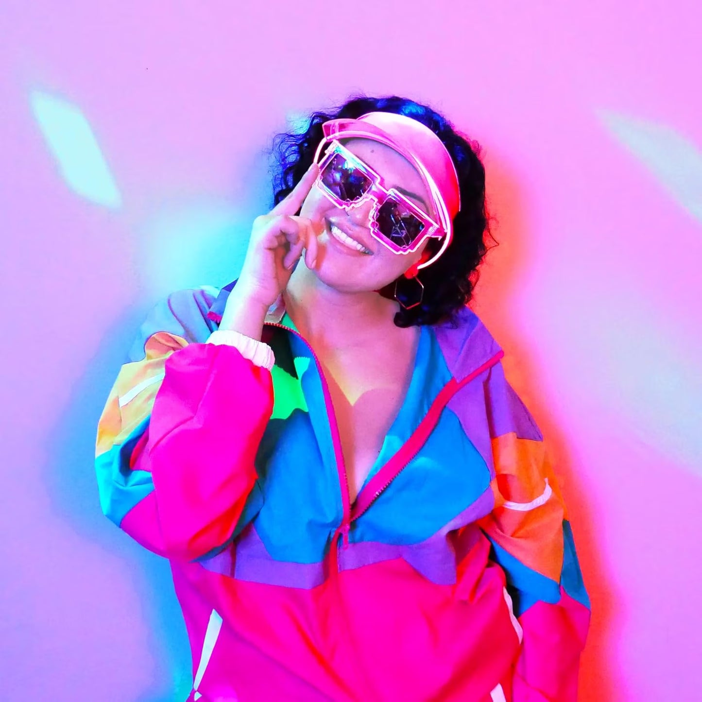 LED Multicolor Neon Visor