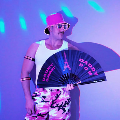 Reversible Faux Leather LED Bucket Hats