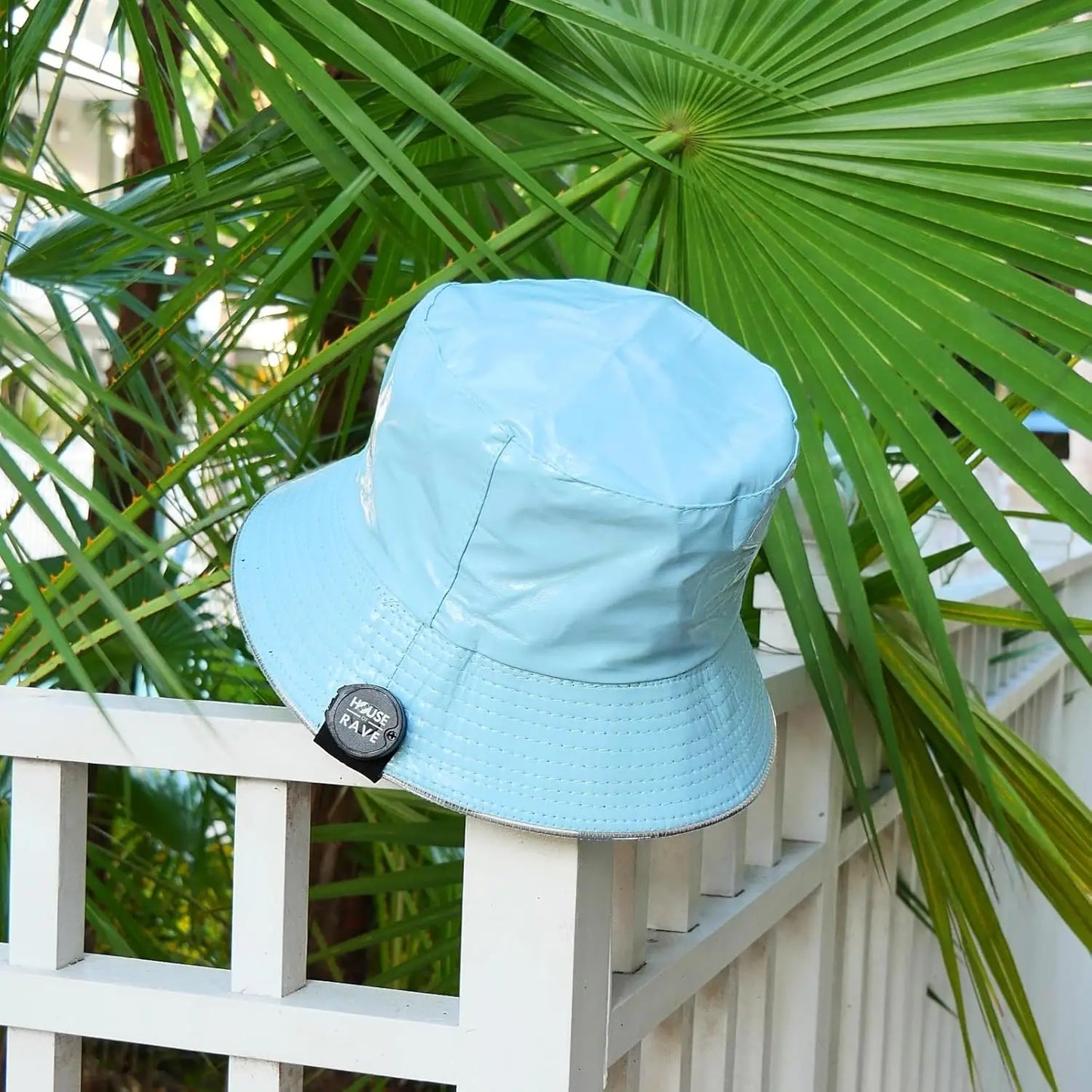 Reversible Faux Leather LED Bucket Hats