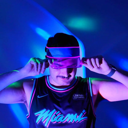 LED Multicolor Neon Visor
