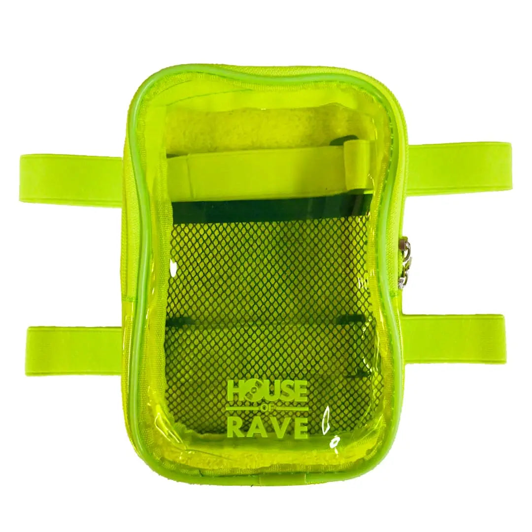 Clear Festival Thigh Bag - Neon Yellow image