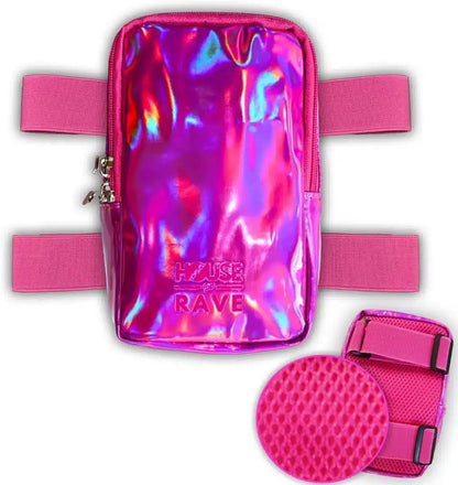 Holographic Thigh Bags - Pink image