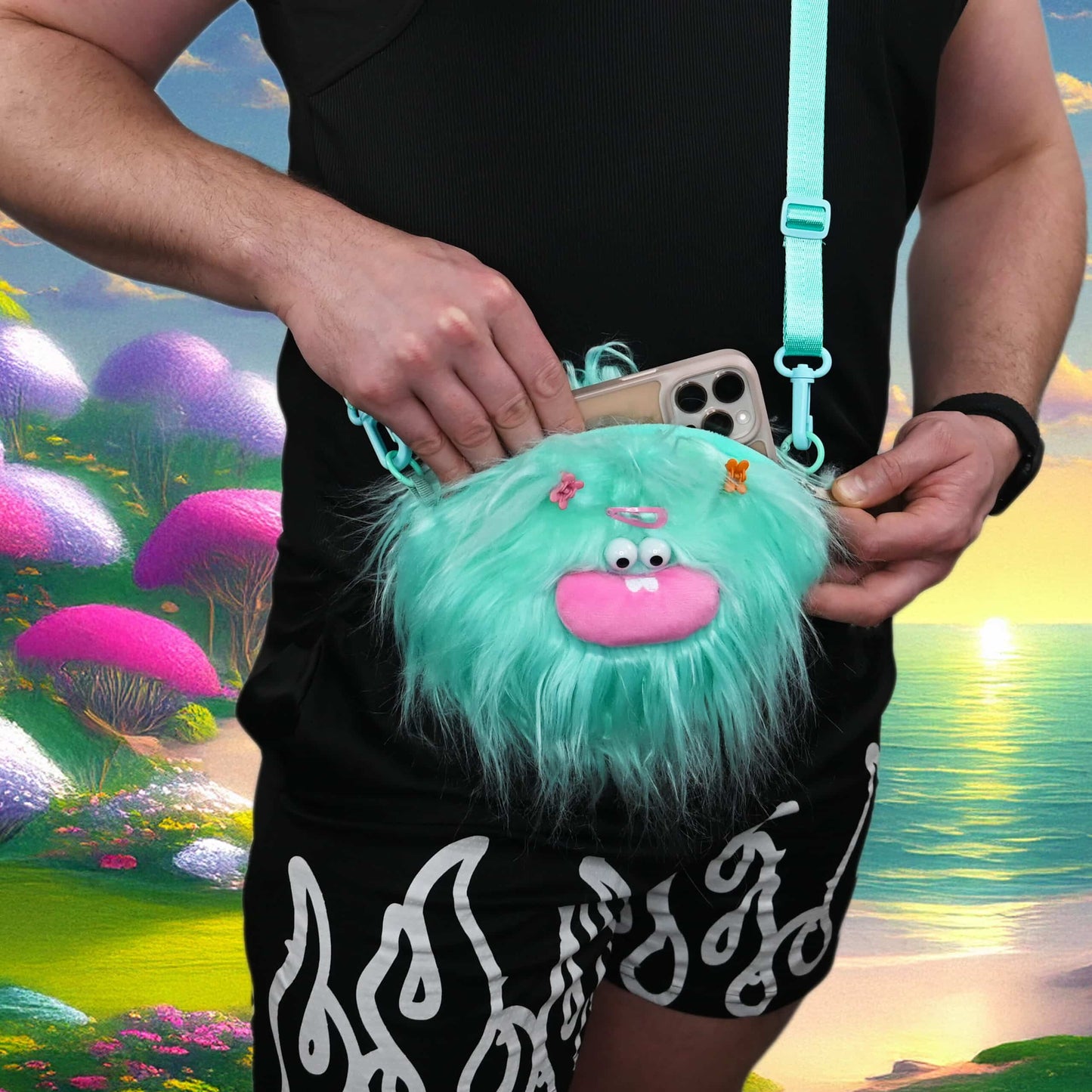 PLURBY Rave Bag, Fuzzy Festival bag
