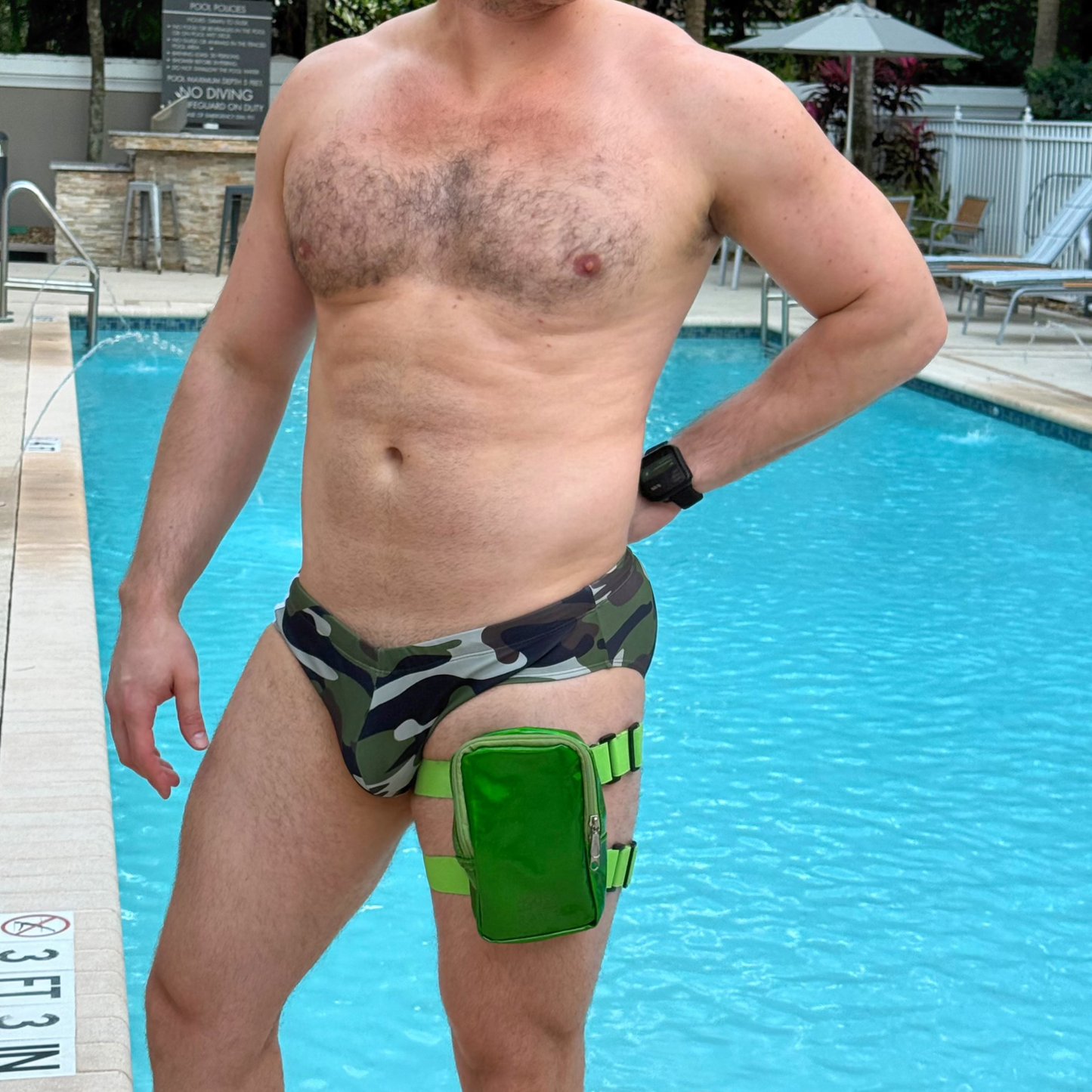 Holographic Thigh Bags