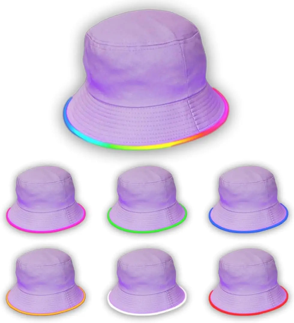 LED Bucket Hat - Light Purple image
