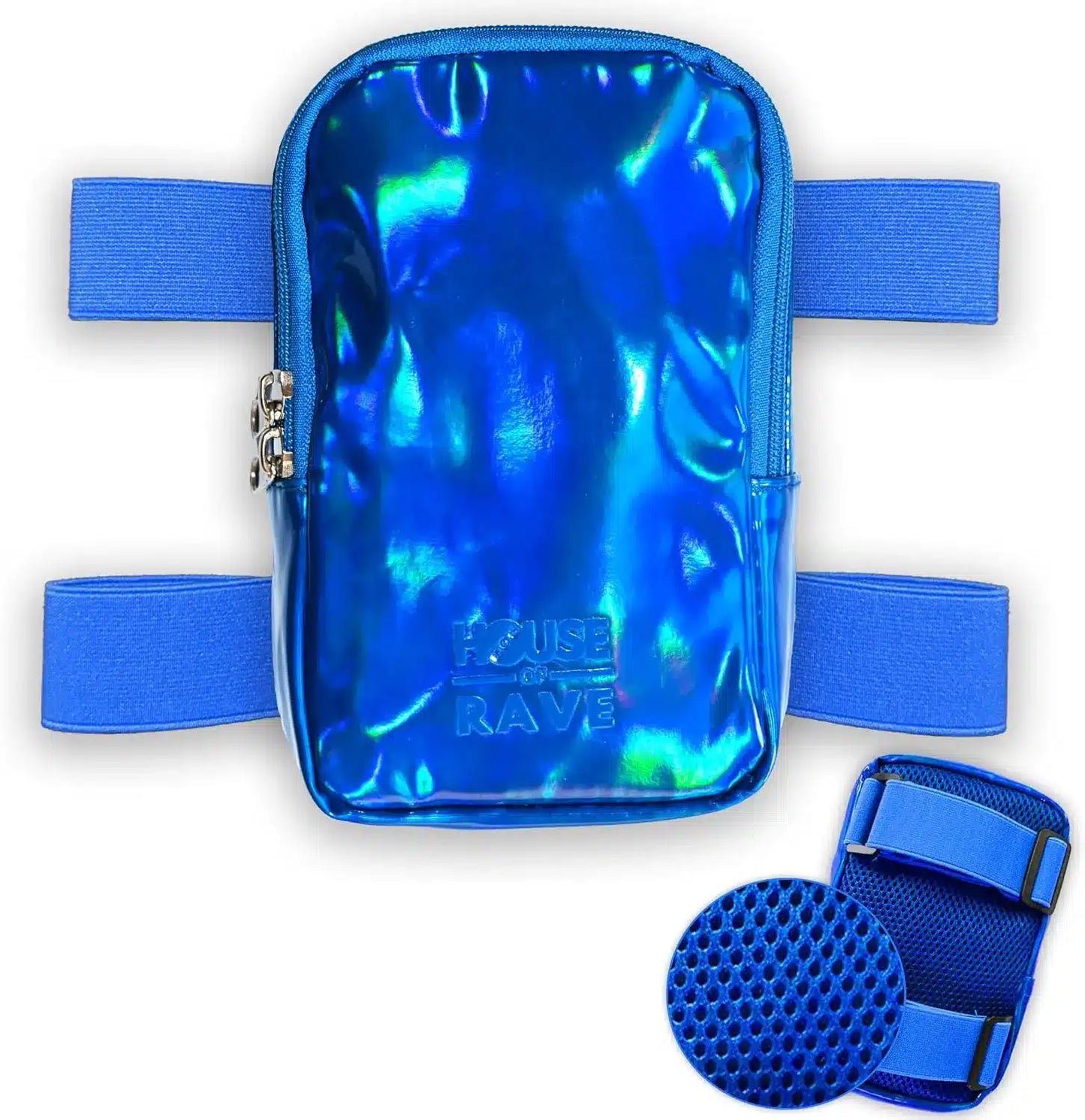 Holographic Thigh Bags - Blue image