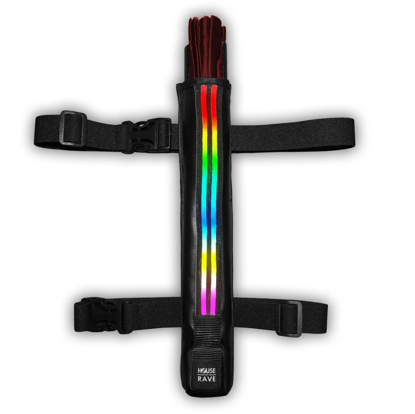 LED Hand Fan Holder - Rainbow image