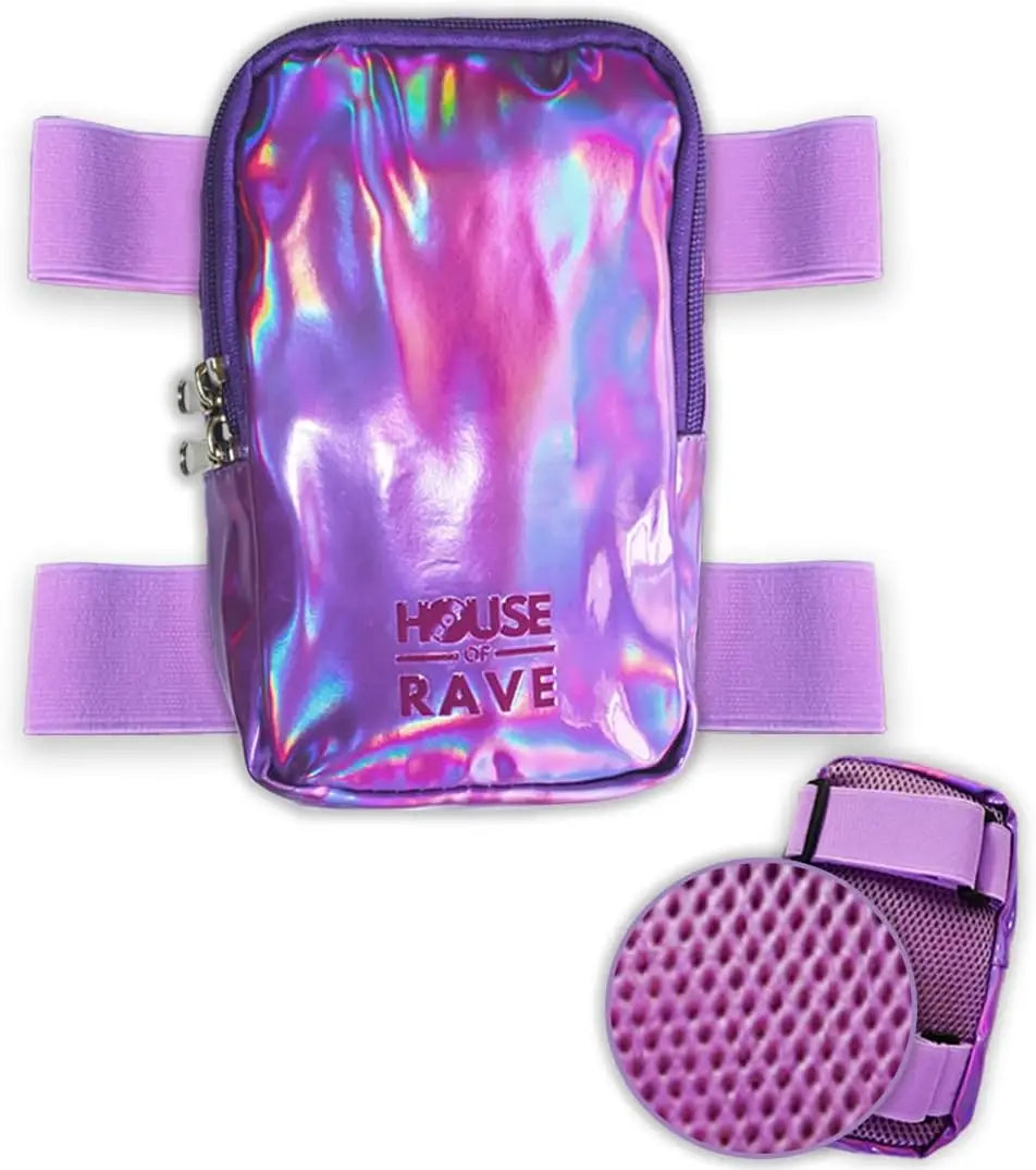 Holographic Thigh Bags - Purple image
