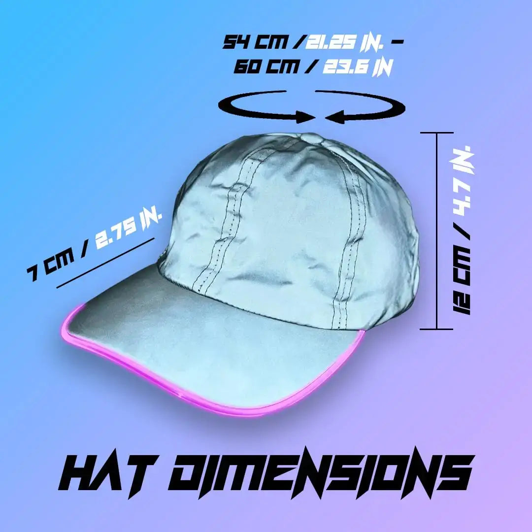 Reflective LED Baseball Cap - 7 Colors image 4