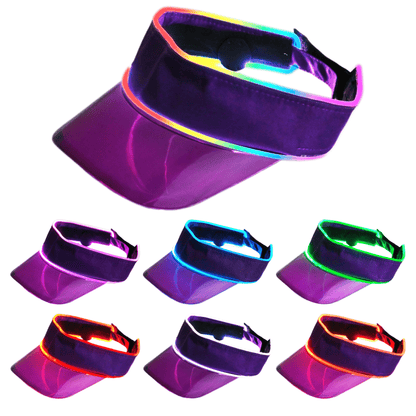 LED Multicolor Neon Visor - Purple image