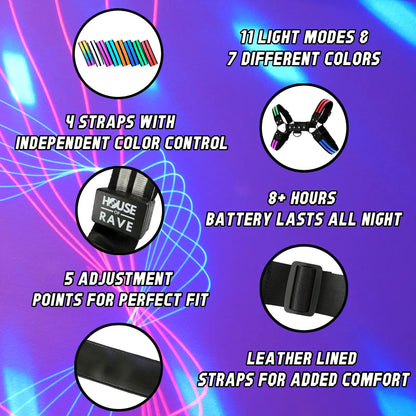 Multi-Color LED Chest Harness image 3
