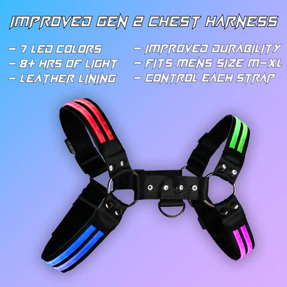 Multi-Color LED Chest Harness image 12