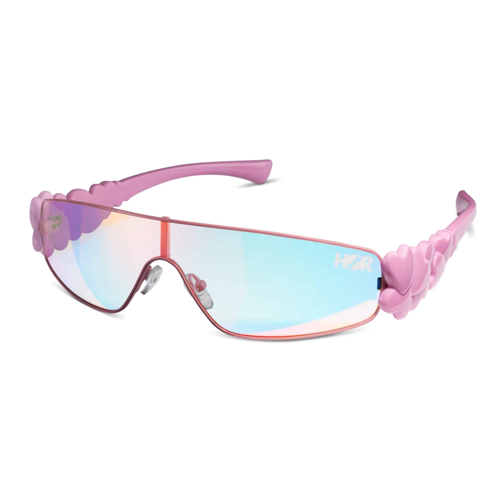 Hearts Frame Sunglasses - Pink image