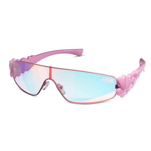 Hearts Frame Sunglasses - Pink image