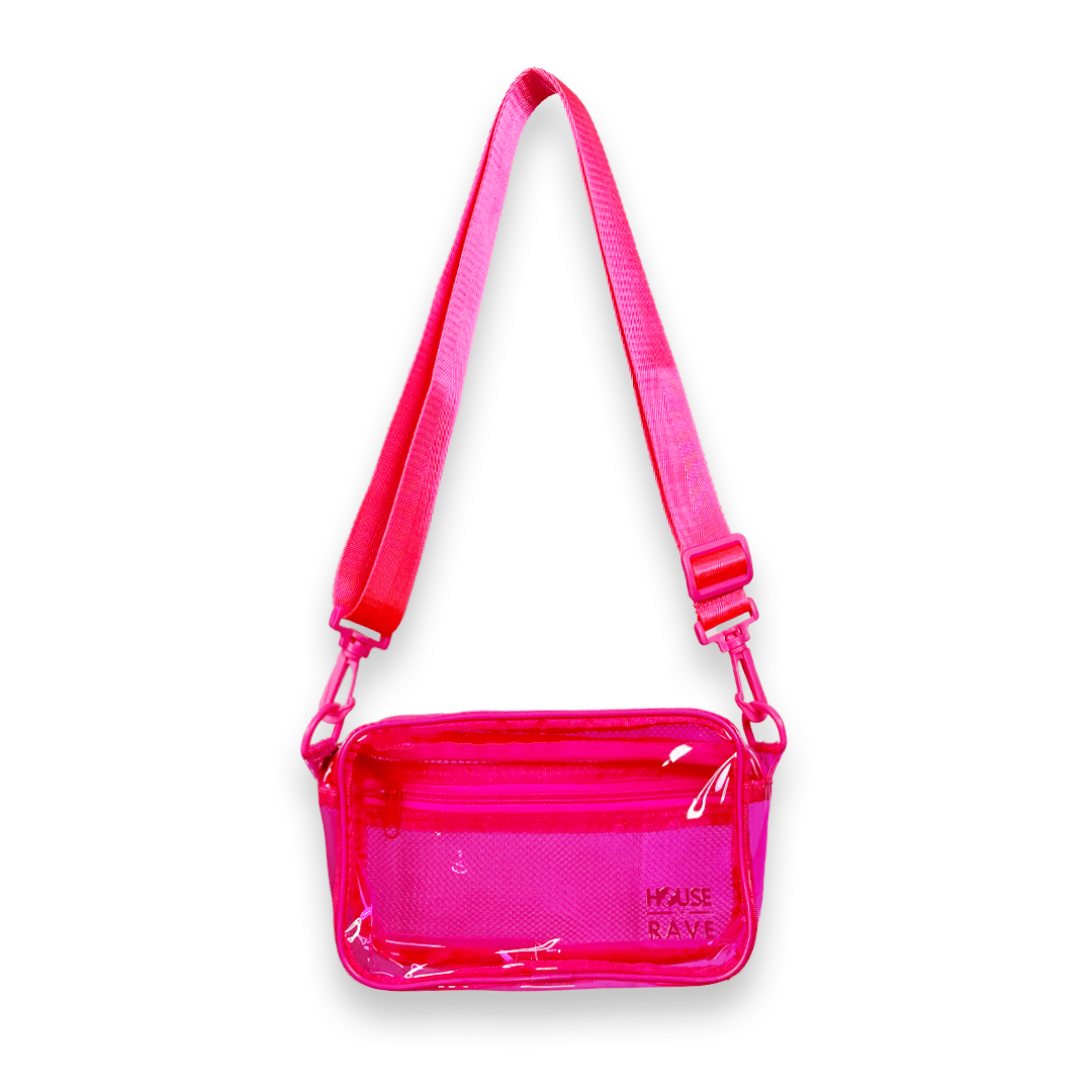 Clear Festival Crossbody Bag - Pink image