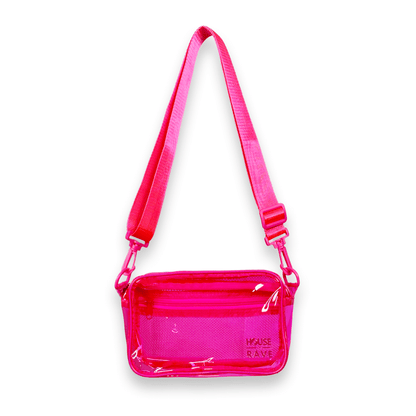 Clear Festival Crossbody Bag - Pink image