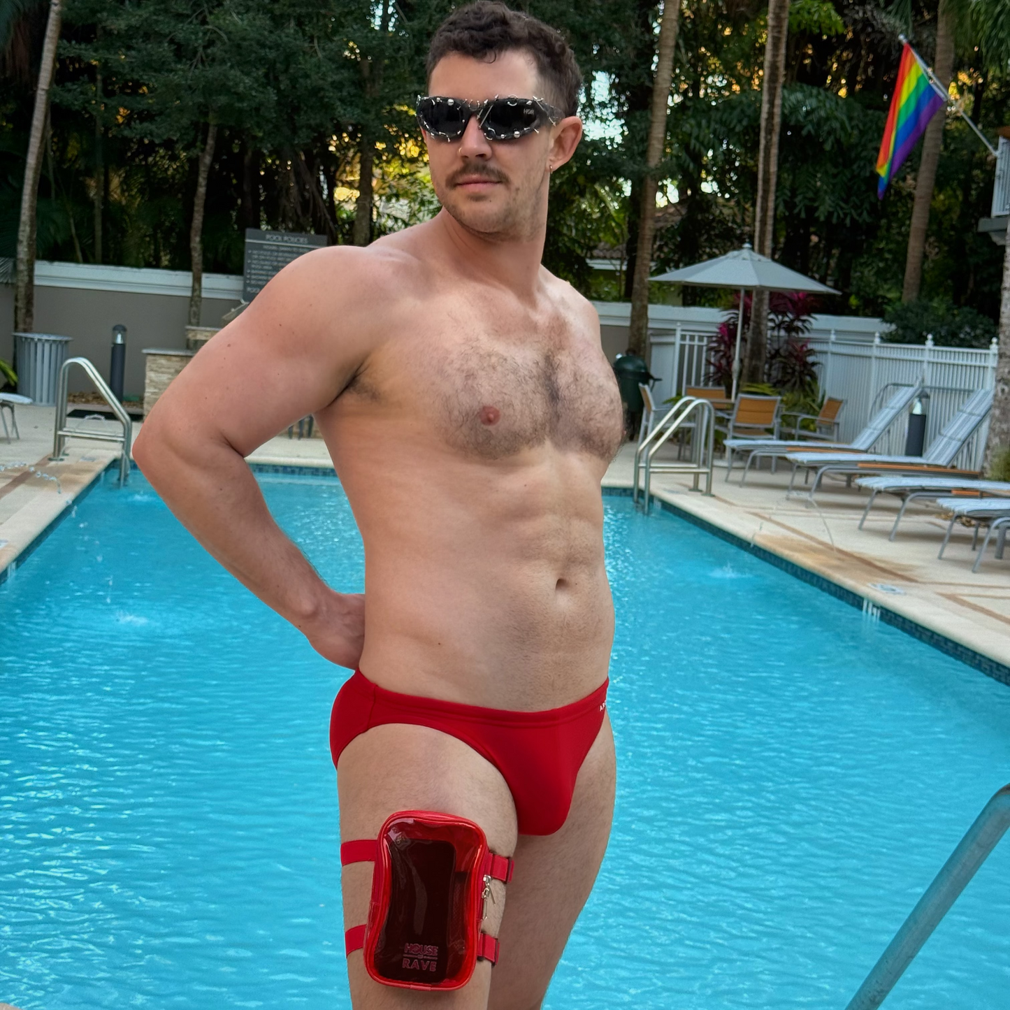 Clear Festival Thigh Bag