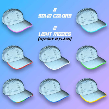 Reflective LED Baseball Cap - 7 Colors image 1